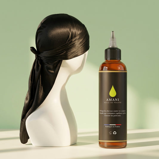 Pack huile de pousse Amani + Durag / Bonnet